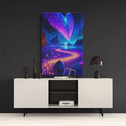 Glimmering Aurora (Canvas)Glimmering Aurora (Canvas  Matte finish, stretched, with a depth of 1.25 inches)Experience the artistry of RimaGallery canvases. Ethically sourced materials, museum-RimaGallery