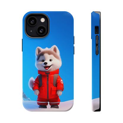 Tiny Ski Portal Husky (iPhone MagSafe Case)Tiny Ski Portal Husky MagSafe Durable Case: Style Meets Protection 📱✨
Upgrade your device with Rima Gallery's Tiny Ski Portal Husky MagSafe Durable Case. This case RimaGallery
