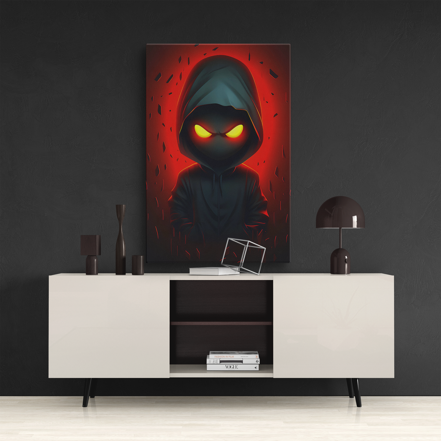 Hoodie Monster (Canvas)Hoodie Monster (Canvas  Matte finish, stretched, with a depth of 1.25 inches)
Struggling with low-quality canvases? Switch to RimaGallery! Our canvases are more thanRimaGallery