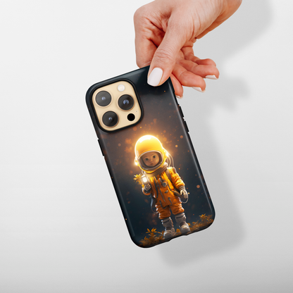 Astronaut Boy in Space (iPhone Case 11-15)