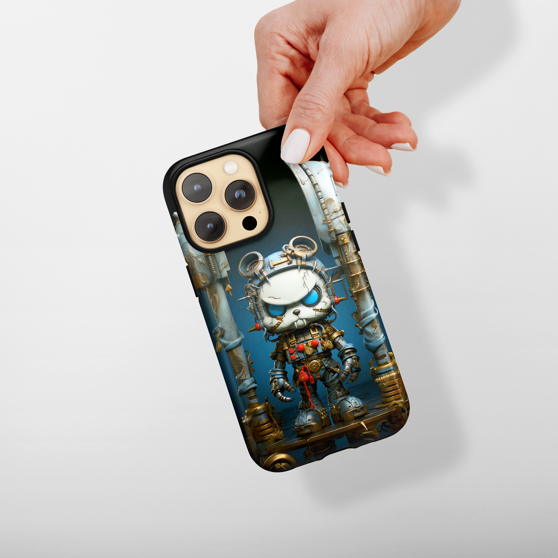 Steampunk Sentry (iPhone MagSafe Case)Steampunk Sentry MagSafe Durable Case: Style Meets Protection 📱✨
Upgrade your device with Rima Gallery's Steampunk Sentry MagSafe Durable Case. This case isn’t justRimaGallery
