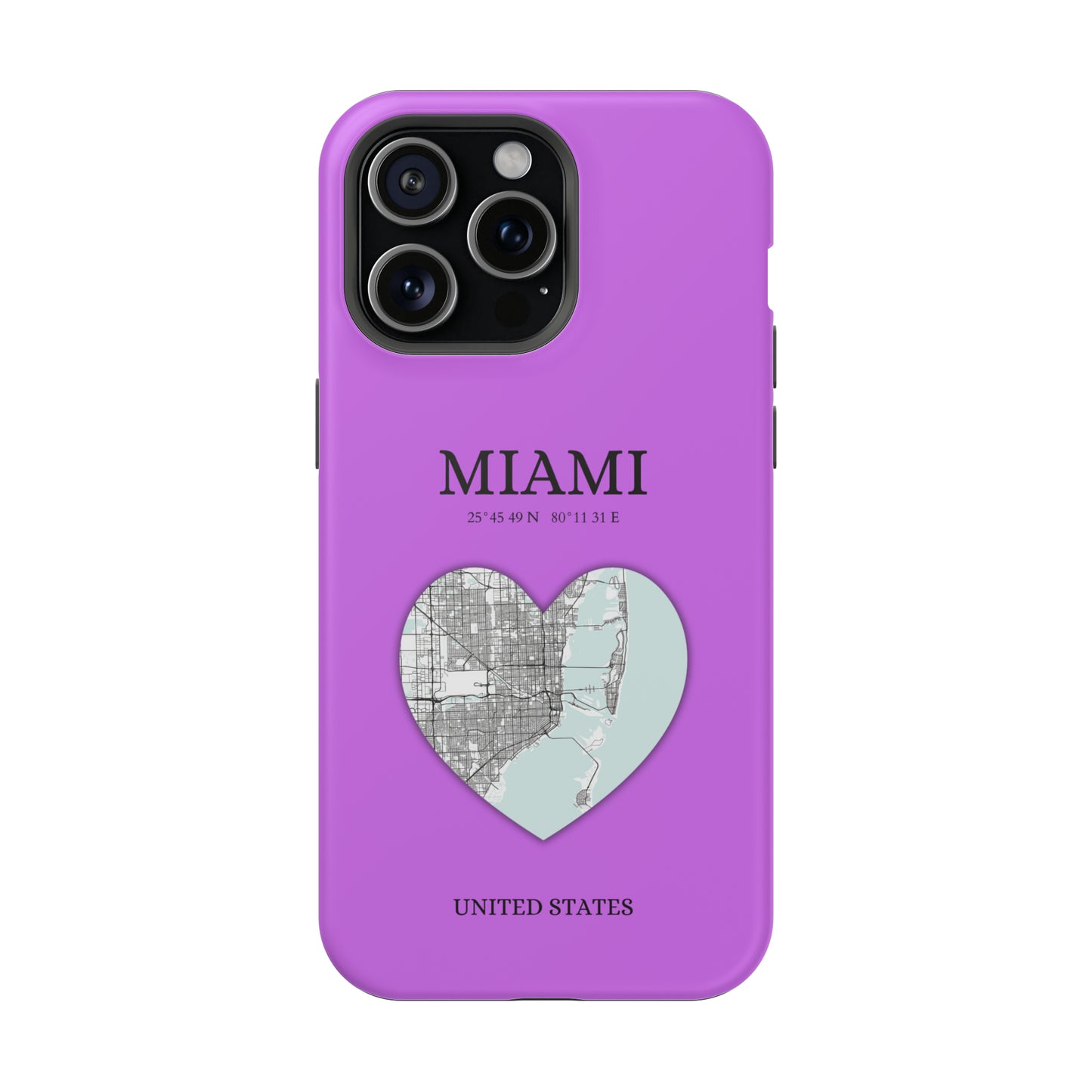 Miami Heartbeat - Purple (iPhone MagSafe Case)Elevate your iPhone's style with the Miami Heartbeat Purple MagSafe Case, offering robust protection, MagSafe compatibility, and a choice of matte or glossy finish. RimaGallery
