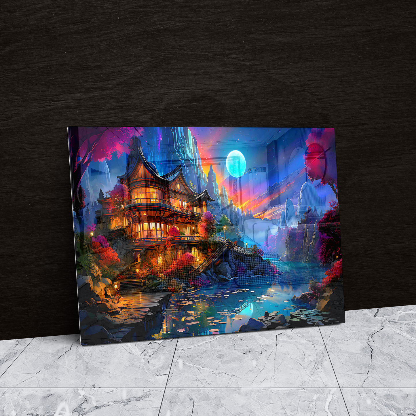 Moonlight Lakeside (Acrylic)Make Your Room Stand Out
Add a touch of sophistication and elegance to your home decor with our 🌜Moonlight Lakeside Serenity Acrylic Print🌌. This stunning print feRimaGallery