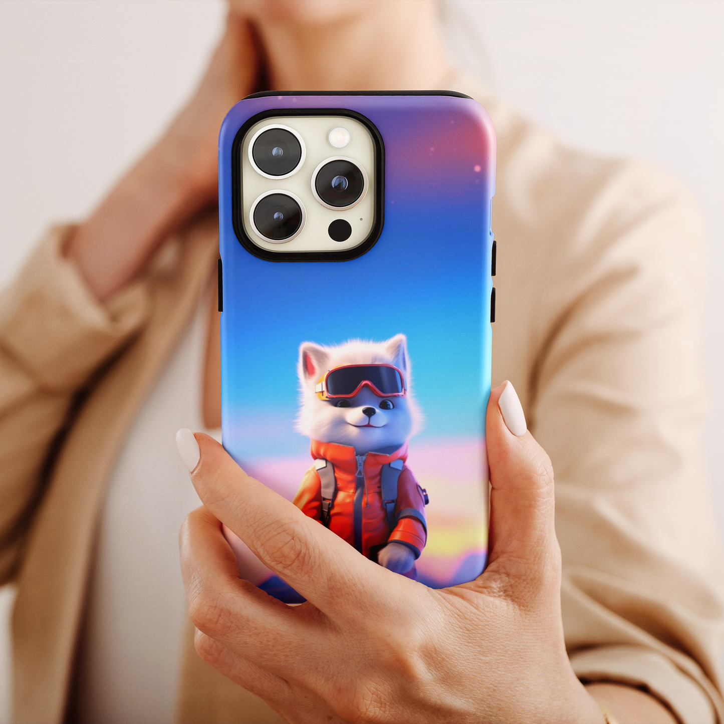 Ski Patrol Pup (iPhone MagSafe Case)Ski Patrol Pup Husky MagSafe Durable Case: Style Meets Protection 📱✨
Upgrade your device with Rima Gallery's Ski Patrol Pup MagSafe Durable Case. This case isn’t juRimaGallery