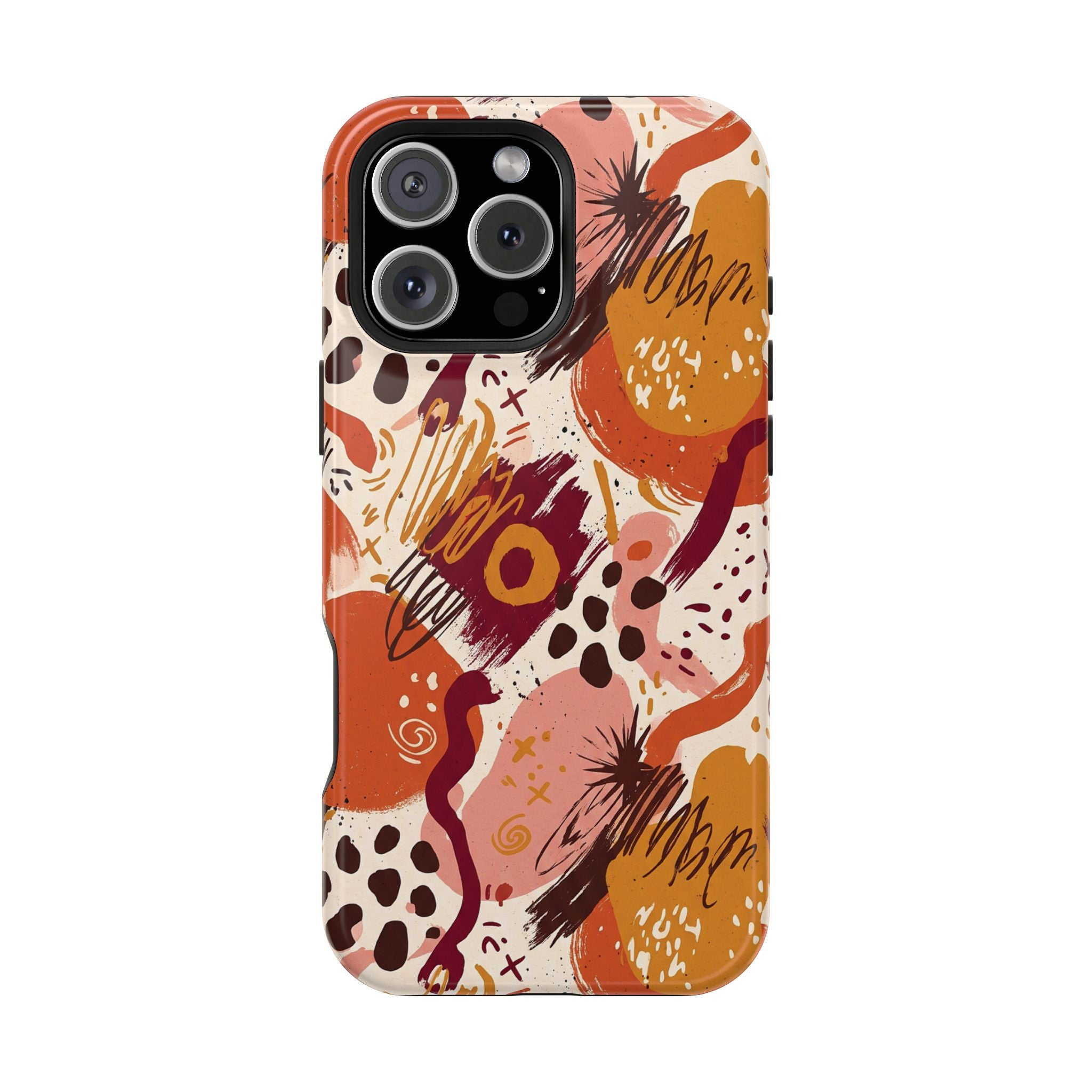 Abstract Autumn Doodle Magnetic Impact-Resistant Phone Case