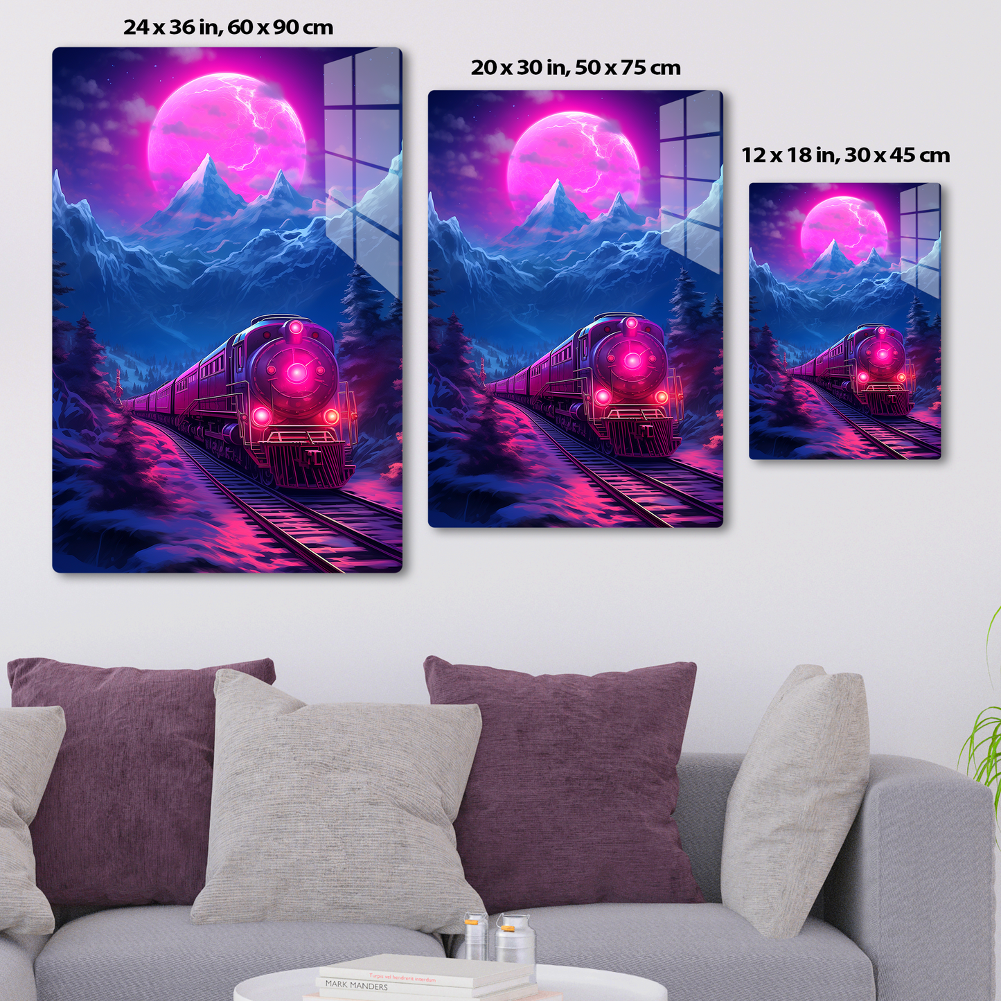 Lunar Express (Acrylic)Make a design statement with Lunar Express acrylic prints from RimaGallery. The sleek 1⁄4" acrylic material creates a glass-like illusion for your wall art. Printed RimaGallery