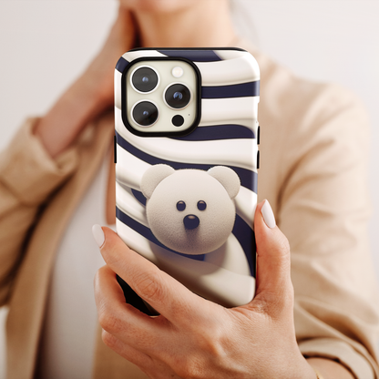 Zebra Print Teddy Bear (iPhone Case 11-15)Zebra Print Teddy Bear Phone Case for iPhone 11-15: Combining Glossy Elegance with Shockproof Functionality
Dive into the Exotic World of Zebra Patterns:
Get mesmeriRimaGallery