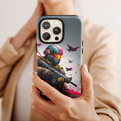 Spectrum Soldier (iPhone Case 11-15)RIMA Tough Phone Case: Your iPhone's Perfect Armor! Tailored for iPhone 11-15, offering elegant design and robust protection. Embrace the fusion of technology and suRimaGallery