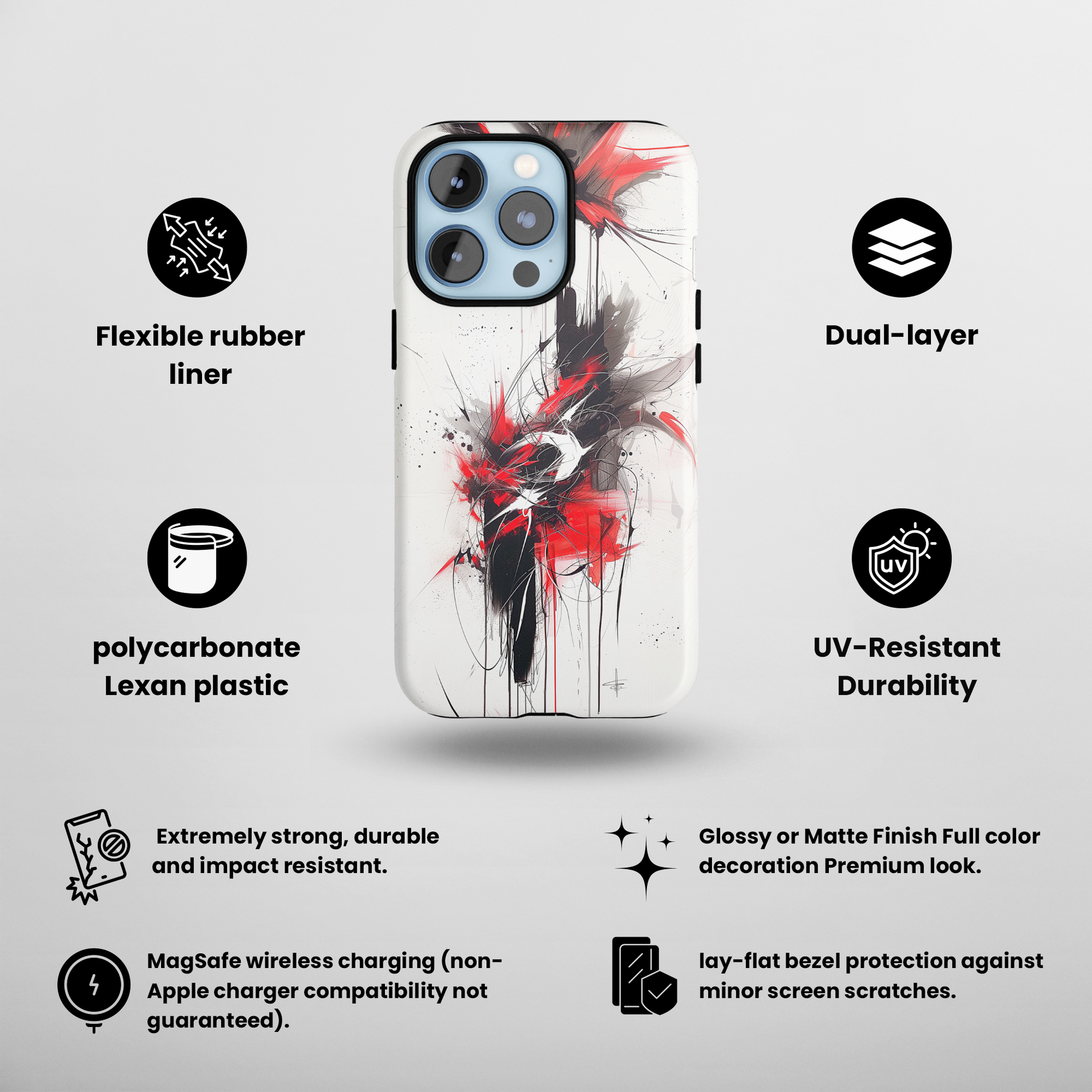 Ebony Flare (iPhone MagSafe Case)Rima Gallery presents the exclusive Psychedelic Flow MagSafe Durable Case For iphone 13, 14, 15, Pro, Max. Upgrade to our iPhone 13-15 MagSafe Case: Dual-layer proteRimaGallery