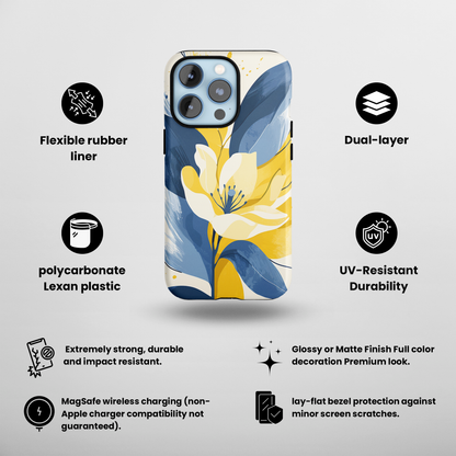 Indigo Spring (iPhone MagSafe Case)Upgrade your phone's safety and style with Rima Yellow Astronaut Robot Beauty MagSafe Case. Dual-layer protection meets stunning design. Shop now for seamless MagSafRimaGallery