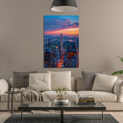 Twilight Cityscape (Acrylic)