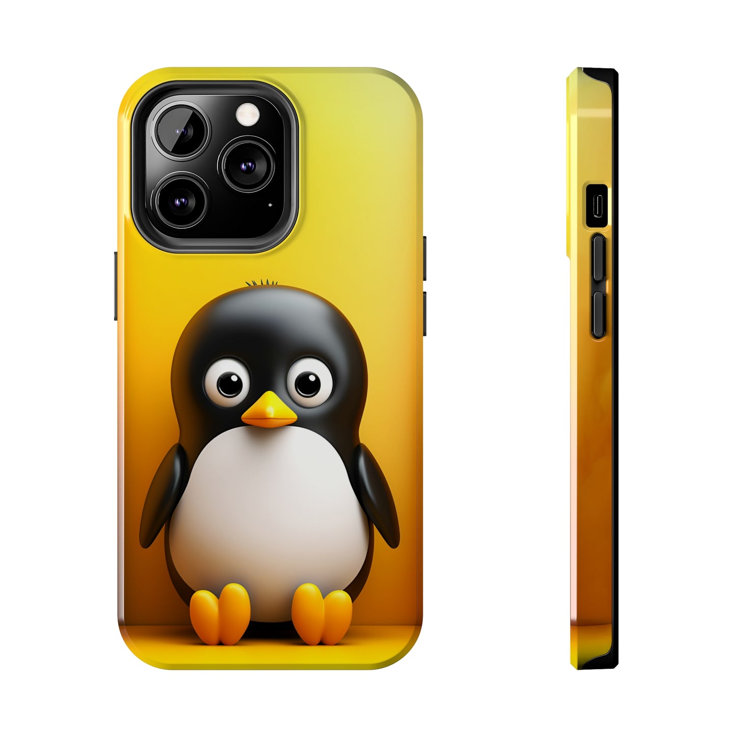 Cute penguin (iPhone Case 11-15)RIMA Tough Phone Case for iPhone 11, 12, 13, 14, &amp; 15 A cute cartoon penguin with Glossy Finish 📱✨
 
Ultimate Protection in Stylish Design 🌟:  
 
Welcome to RIRimaGallery