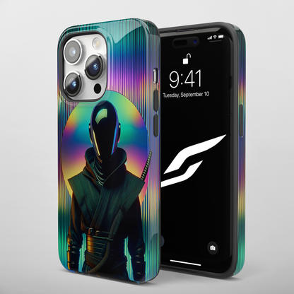 Vibrant Void Wanderer (iPhone Case 11-15)RIMA Tough Phone Case for iPhone 11-15: Where Style Meets Durability. Featuring a sleek design with MagSafe compatibility, this case offers unmatched protection and RimaGallery