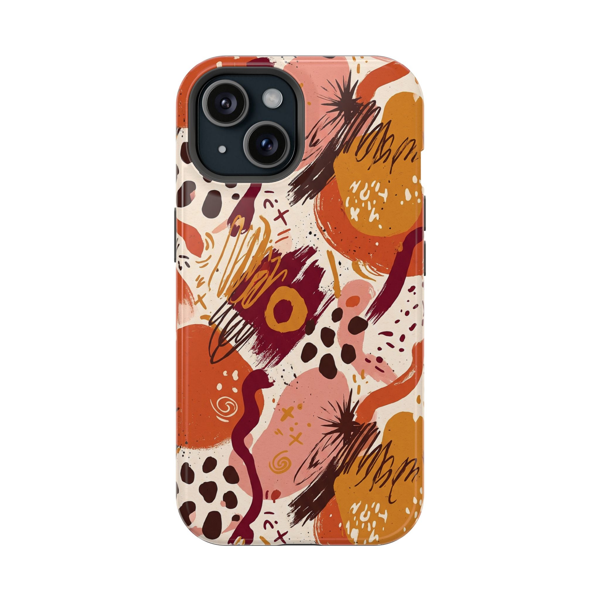 Abstract Autumn Doodle Magnetic Impact-Resistant Phone Case