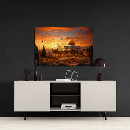 Dazzling Acrylic Prints Al Aqsa's Golden Hour - A Mesmerizing Fusion of Modern Craftsmanship &amp; Timeless Design
 
A Statement Piece with Al Aqsa's Golden Hour🌟:
-Golden Hour (Acrylic)