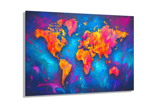 Colorful World Map (Canvas)Colorful World Map (Canvas  Matte finish, stretched, with a depth of 1.25 inches)
Struggling with low-quality canvases? Switch to RimaGallery! Our canvases are more RimaGallery
