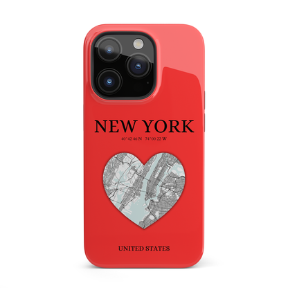 Add a touch of New York to your iPhone with the Red Heartbeat MagSafe Case, offering durable protection, seamless MagSafe compatibility, and a choice between matte o-York Heartbeat - Red (iPhone MagSafe Case)