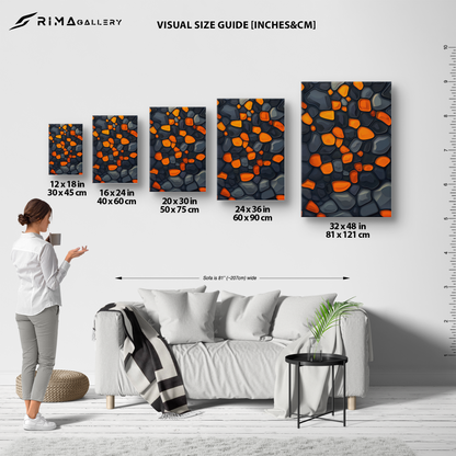 Amber Mosaic (Canvas)Amber Mosaic at RimaGallery, a premium, eco-friendly canvas celebrating quality and sustainability. Elevate your space with vibrant, lasting artRimaGallery