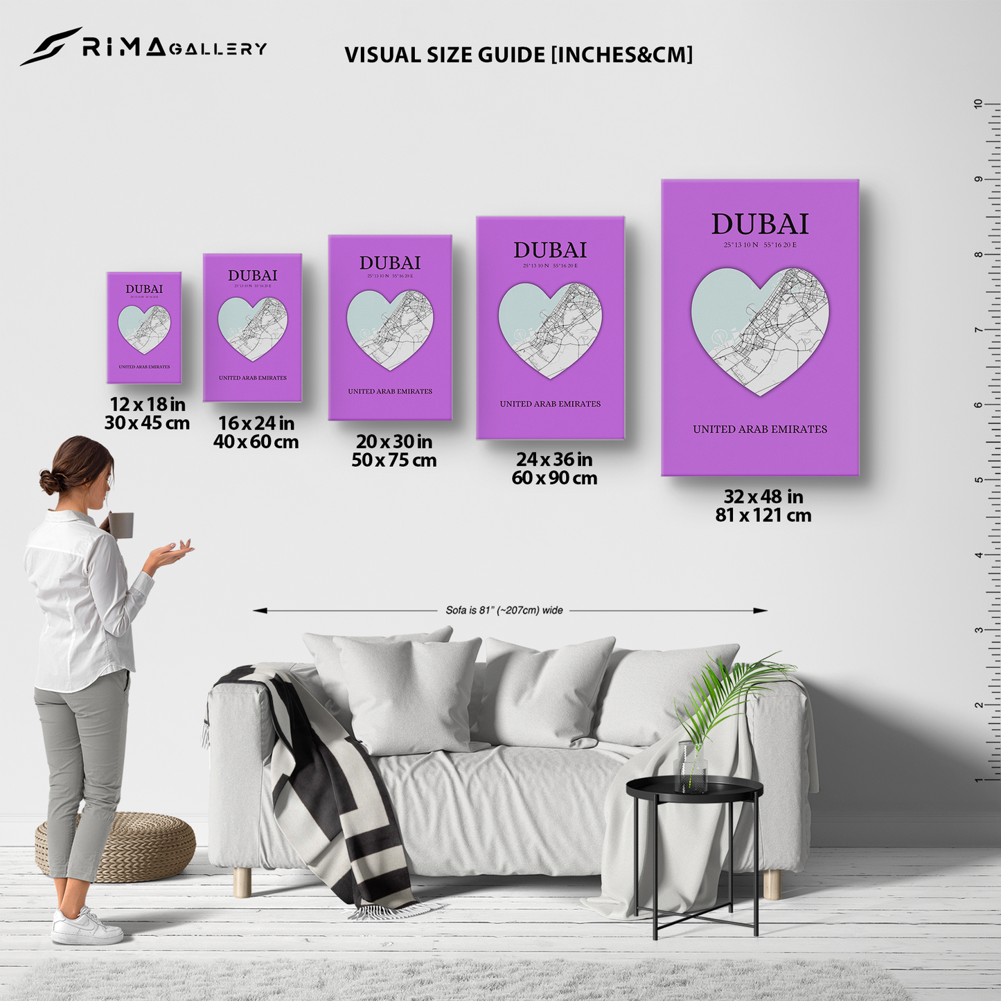 Dubai Heartbeat - Purple (Canvas)Dubai map on a lavender canvas with a heart cutout. Shop now for innovative products designed to enhance your digital lifestyle. Fast shipping!RimaGallery