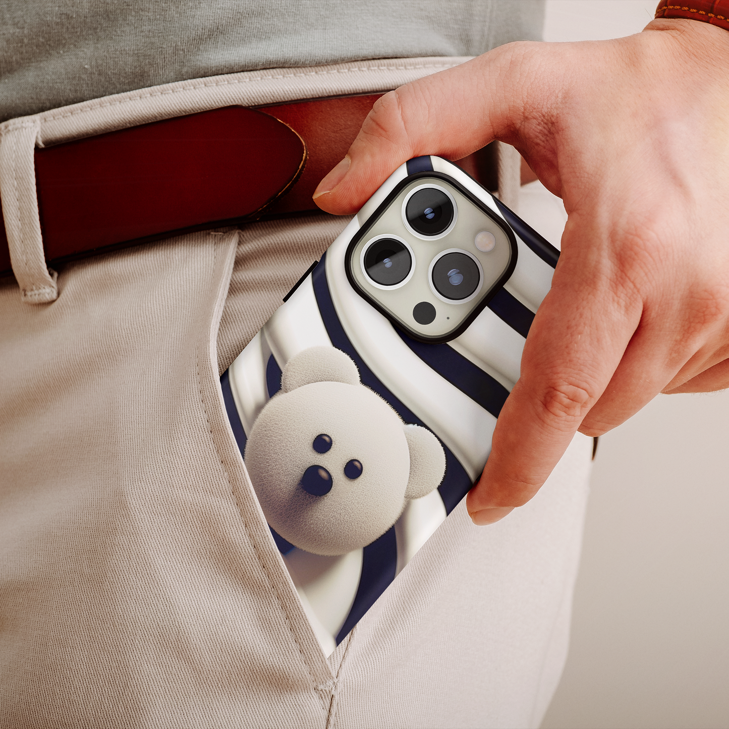 Zebra Print Teddy Bear (iPhone MagSafe Case)Zebra Print Teddy Bear MagSafe Durable Case: Style Meets Protection 📱✨
Upgrade your device with Rima Gallery's Zebra Print Teddy Bear MagSafe Durable Case. This casRimaGallery