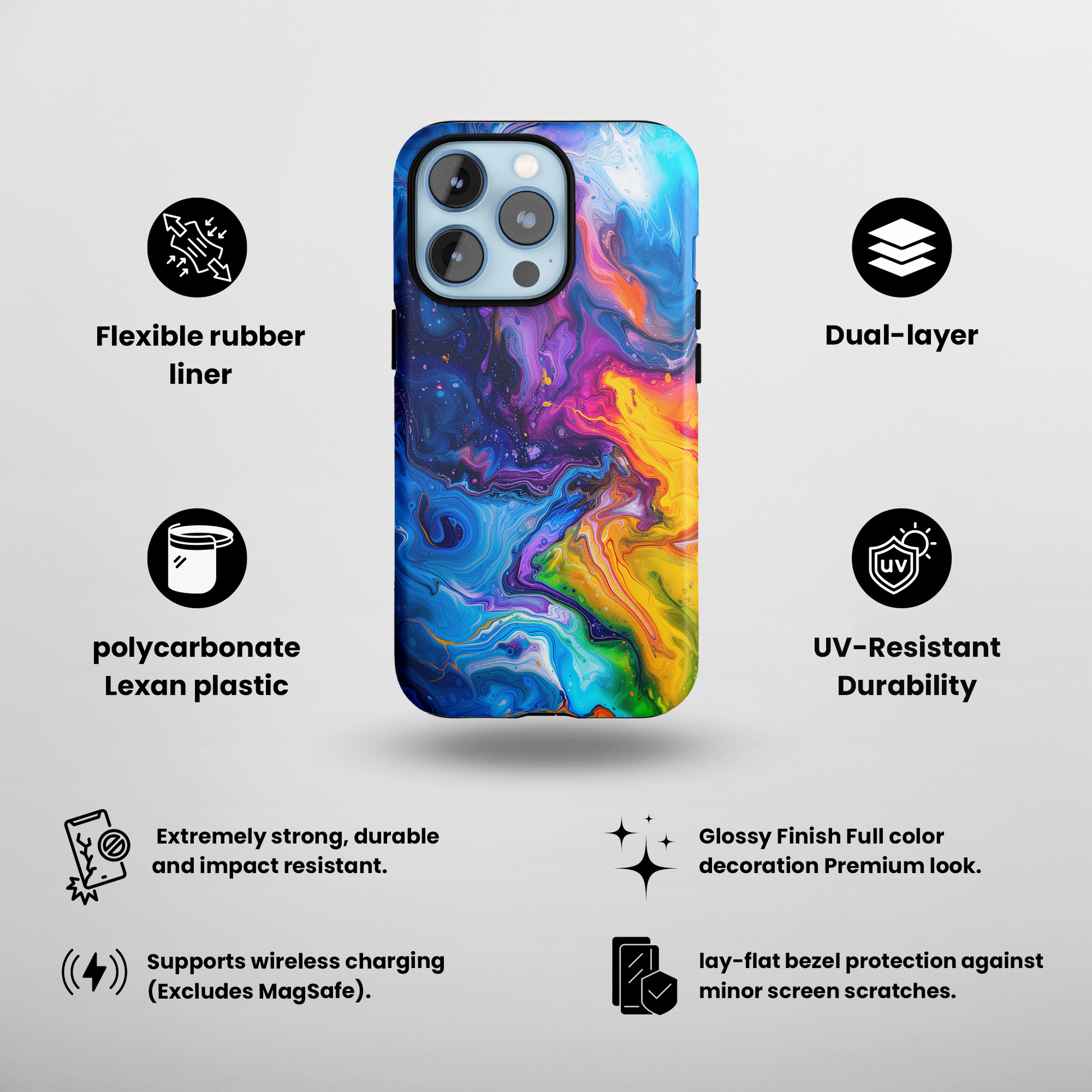 Elixir Tints (iPhone Case 11-15)Protect and personalize your iPhone 11, 12, 13, 14, 15 Pro max with RIMA's Tough Phone Case. Featuring robust materials, sleek design, and compatibility with wirelesRimaGallery
