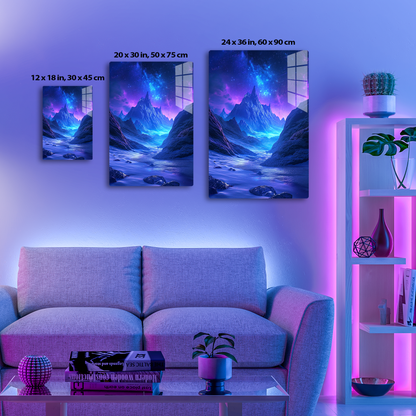 Starry Summit (Acrylic)Immerse in luxury with our Dazzling Acrylic Prints Water Flame. Transform your space with this glass-like masterpiece. A visual delight awaits! 🖼️✨RimaGallery