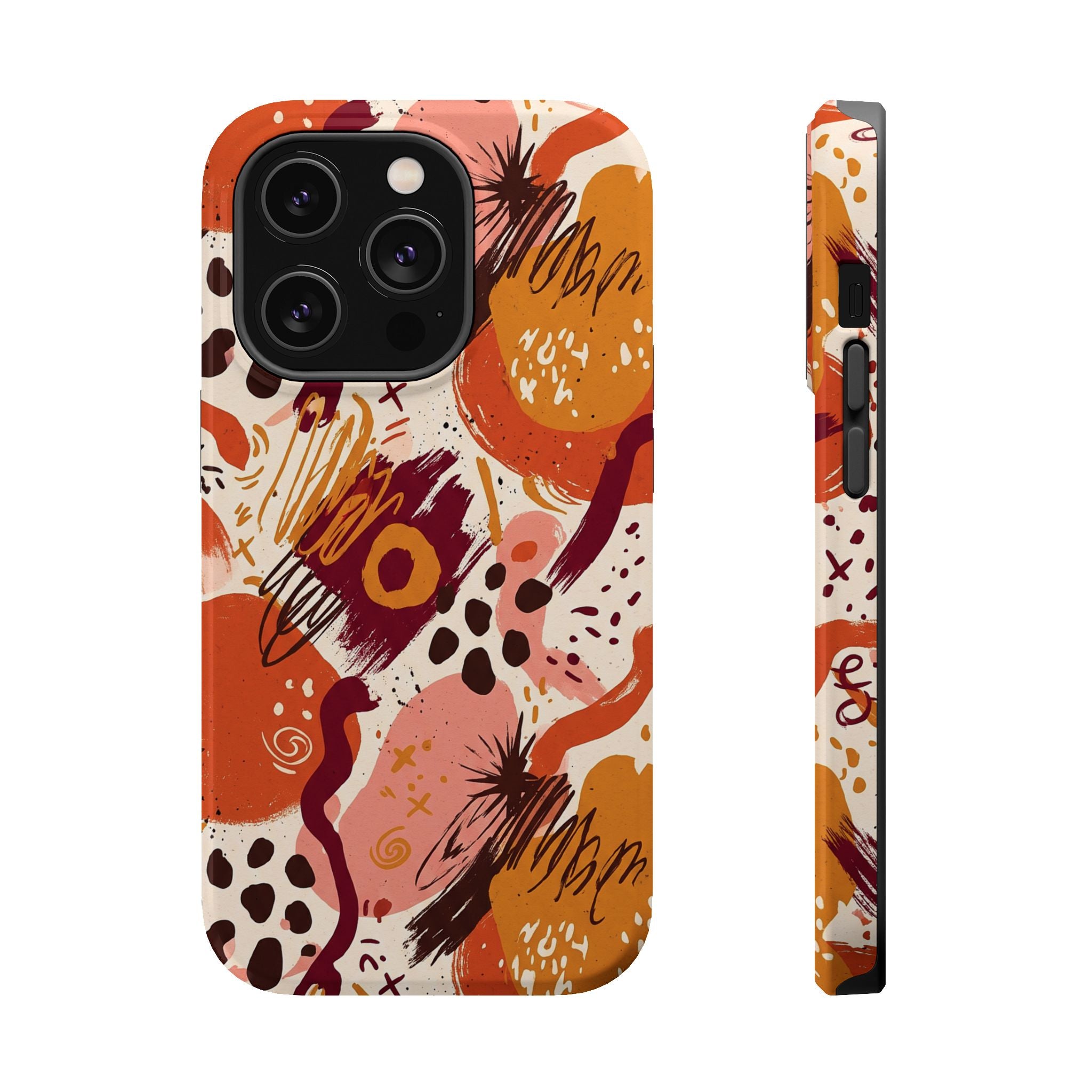 Abstract Autumn Doodle Magnetic Impact-Resistant Phone Case