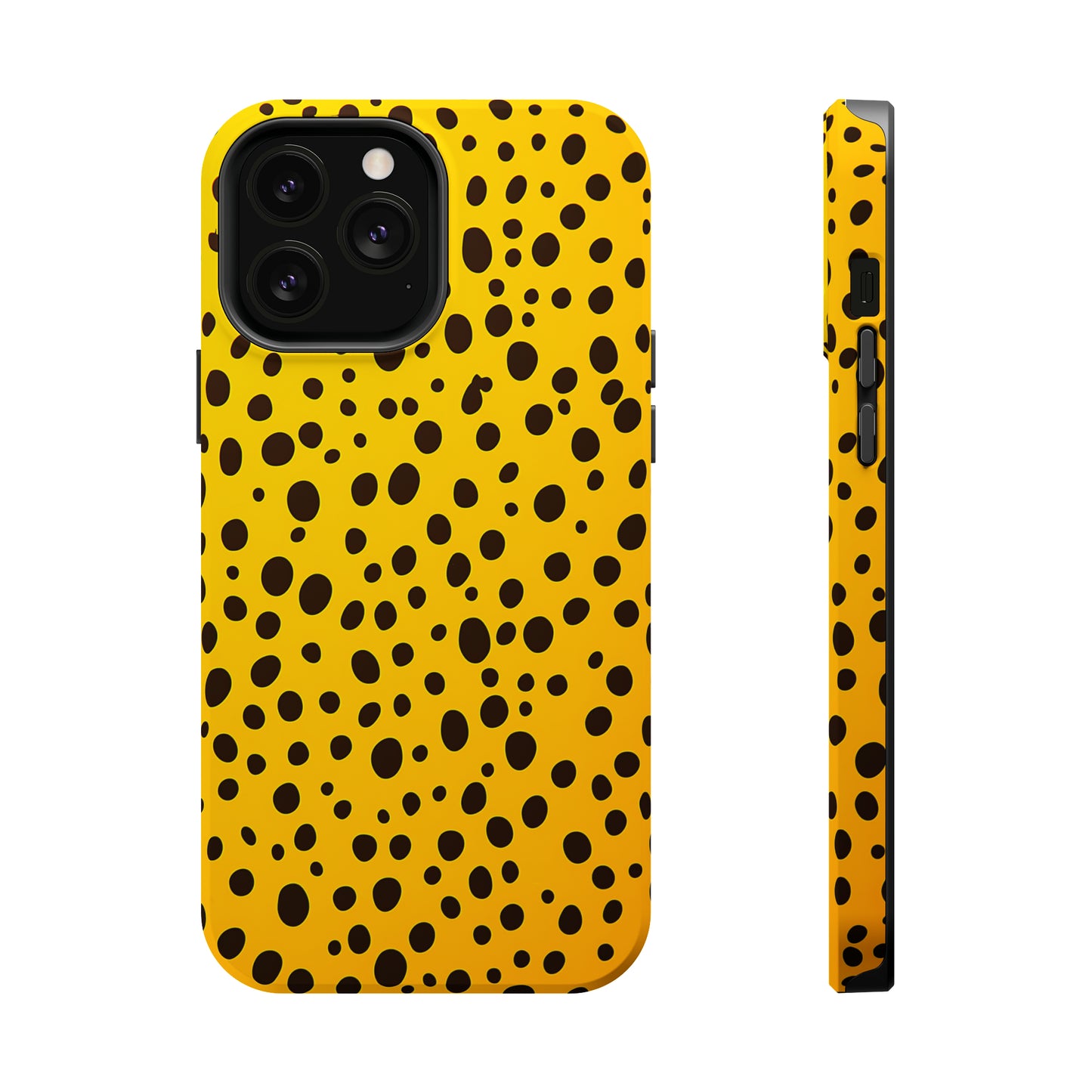 Dotted Delight - Yellow (iPhone MagSafe Case)Elevate your iPhone's style with a yellow surface with scattered dark dots and a MagSafe Case, offering robust protection, MagSafe compatibility, and a choice of matRimaGallery