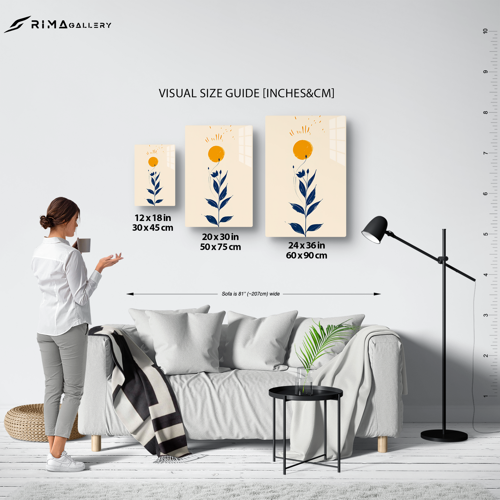 Radiant Petals (Acrylic)Make a statement with Radiant Petals acrylic prints. The 1⁄4" acrylic panel exudes the illusion of a smooth glass surface for vibrant artwork. Pre-installed hanging RimaGallery