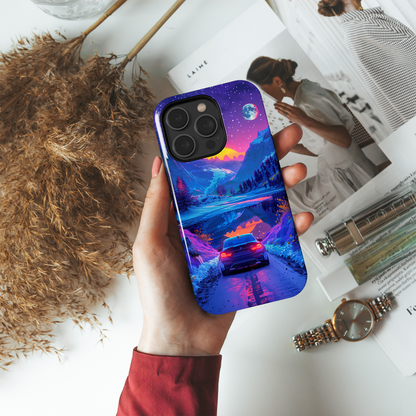 Celestial Drive (iPhone MagSafe Case)Celestial Drive Revolutionize your iPhone's look and feel with RIMA Tough Phone Case – ultimate protection meets elegant style for iPhone 11-15. Grab yours now! 🛡️?imaGallery