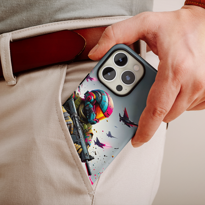 Spectrum Soldier (iPhone Case 11-15)RIMA Tough Phone Case: Your iPhone's Perfect Armor! Tailored for iPhone 11-15, offering elegant design and robust protection. Embrace the fusion of technology and suRimaGallery