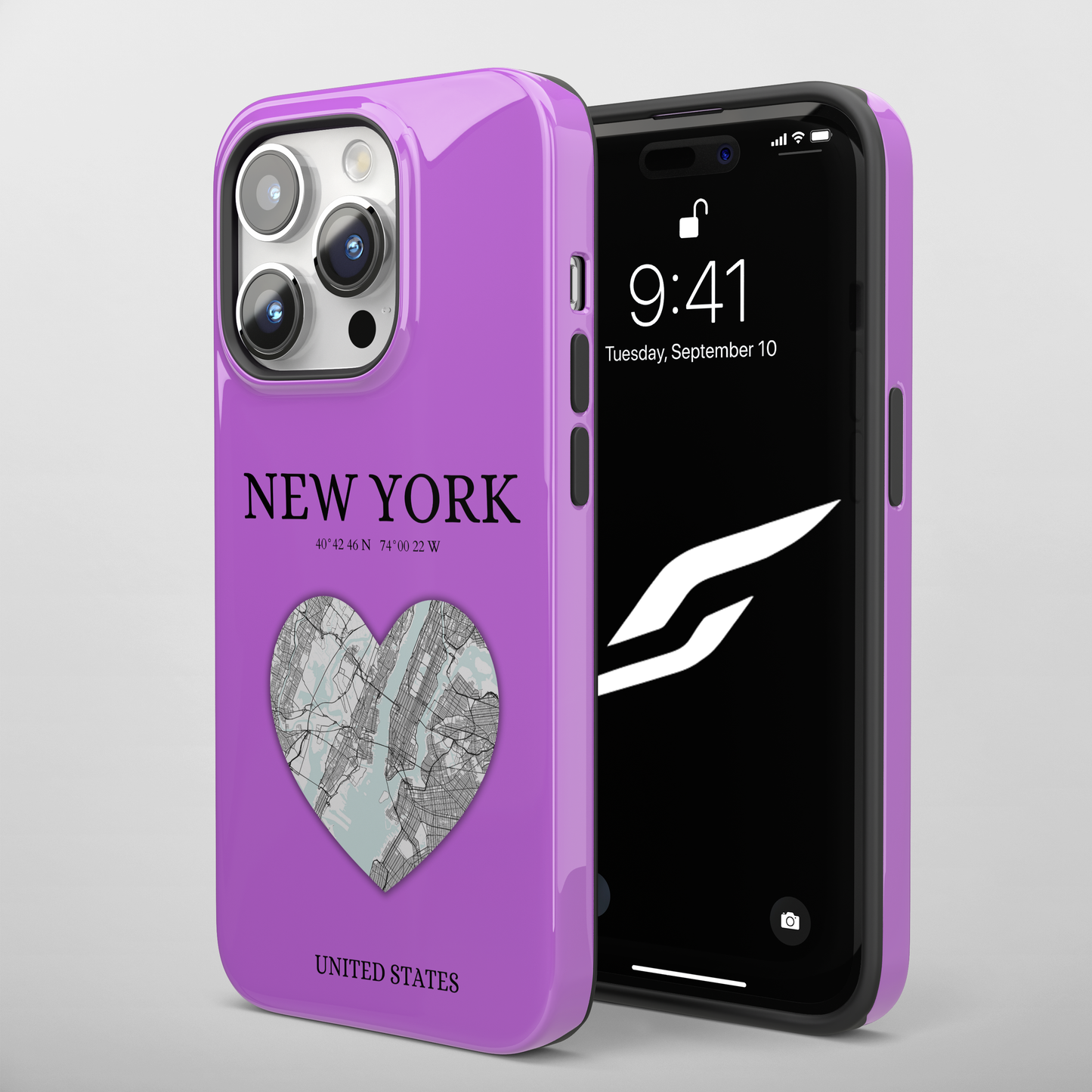 Add a touch of New York to your iPhone with the Purple Heartbeat MagSafe Case, offering durable protection, seamless MagSafe compatibility, and a choice between matt-York Heartbeat - Purple (iPhone MagSafe Case)