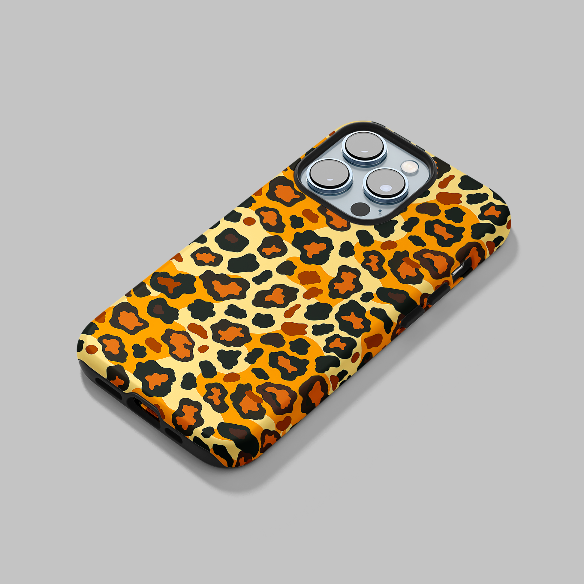 Close-up of the Safari Chic MagSafe Case for iPhone 13 to 15 series.