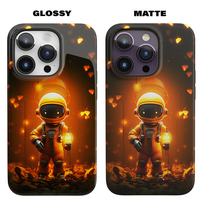 Yellow Astronaut Robot (iPhone MagSafe Case)Upgrade your phone's safety and style with Rima Yellow Astronaut Robot Beauty MagSafe Case. Dual-layer protection meets stunning design. Shop now for seamless MagSafRimaGallery