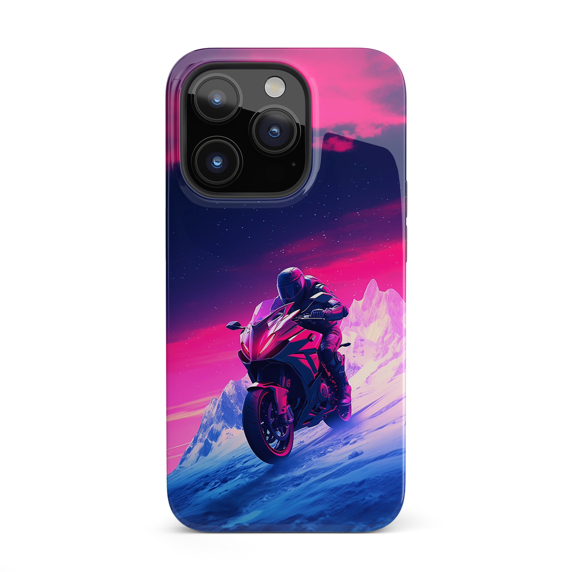 Twilight Rider (iPhone Case 11-15)Upgrade to RIMA: The Ultimate Eco-Friendly Case for iPhone 11-15. Combining style with sustainability, our cases feature chic, minimalist designs and top-tier protecRimaGallery