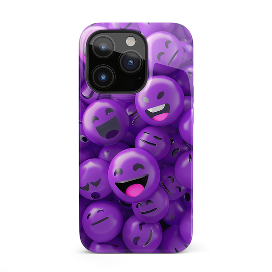 Smiley Purple (iPhone Case 11-16)