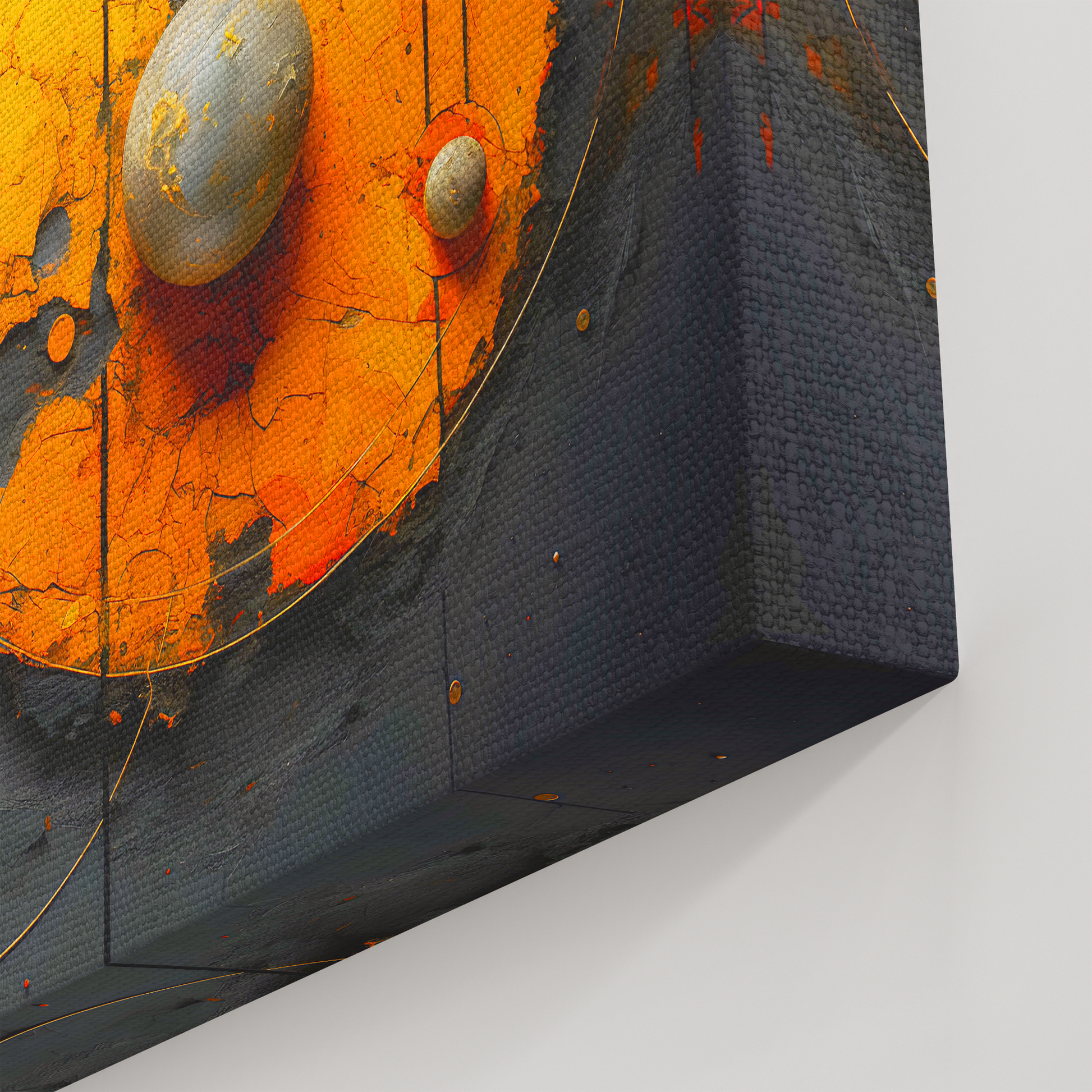 Several Planets (Canvas  Matte finish, stretched, with a depth of 1.25 inches) Elevate your décor with RimaGallery’s responsibly made art canvases. Our eco-friendly -Planets (Canvas)