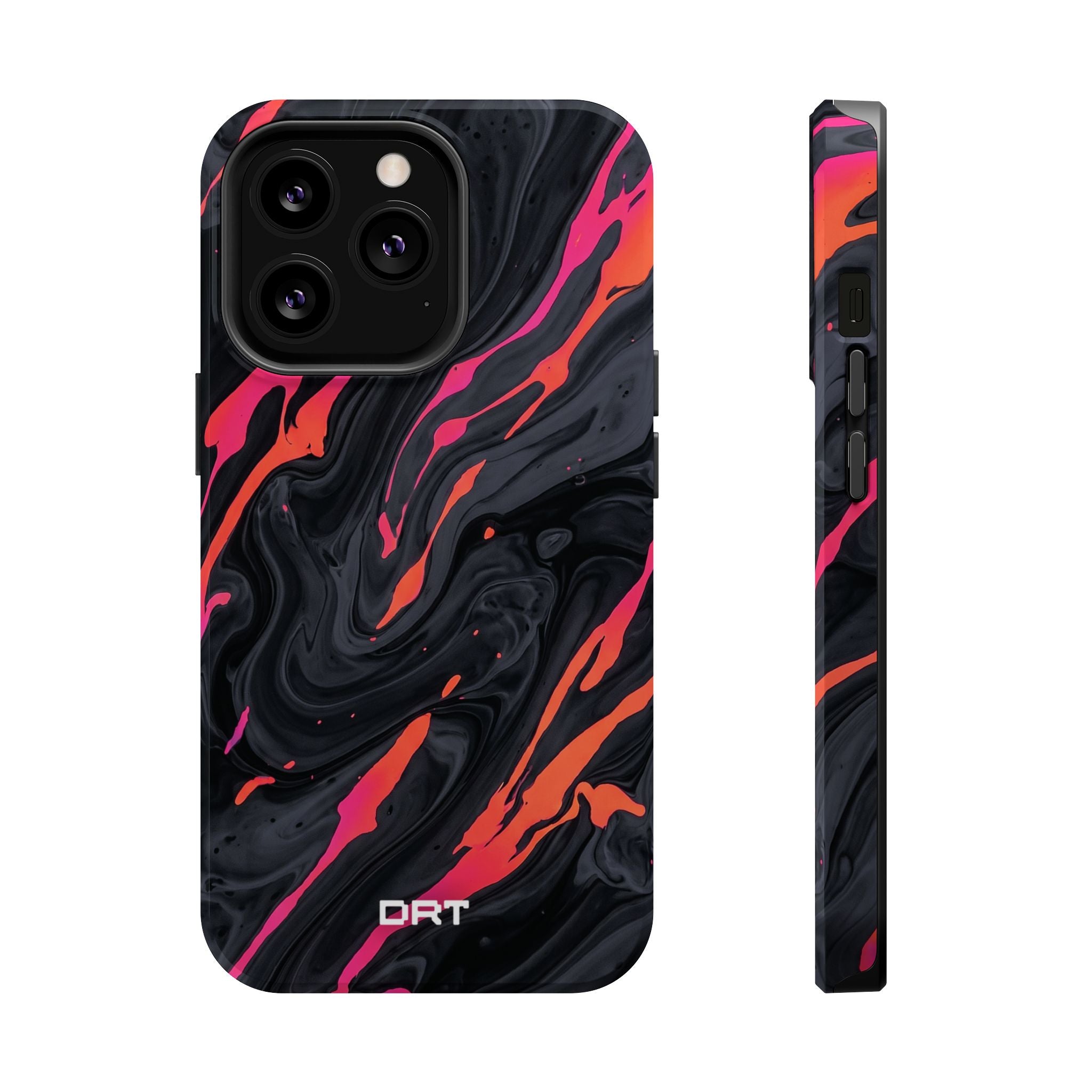 Marbled Neon Swirl Magnetic Impact Phone Case