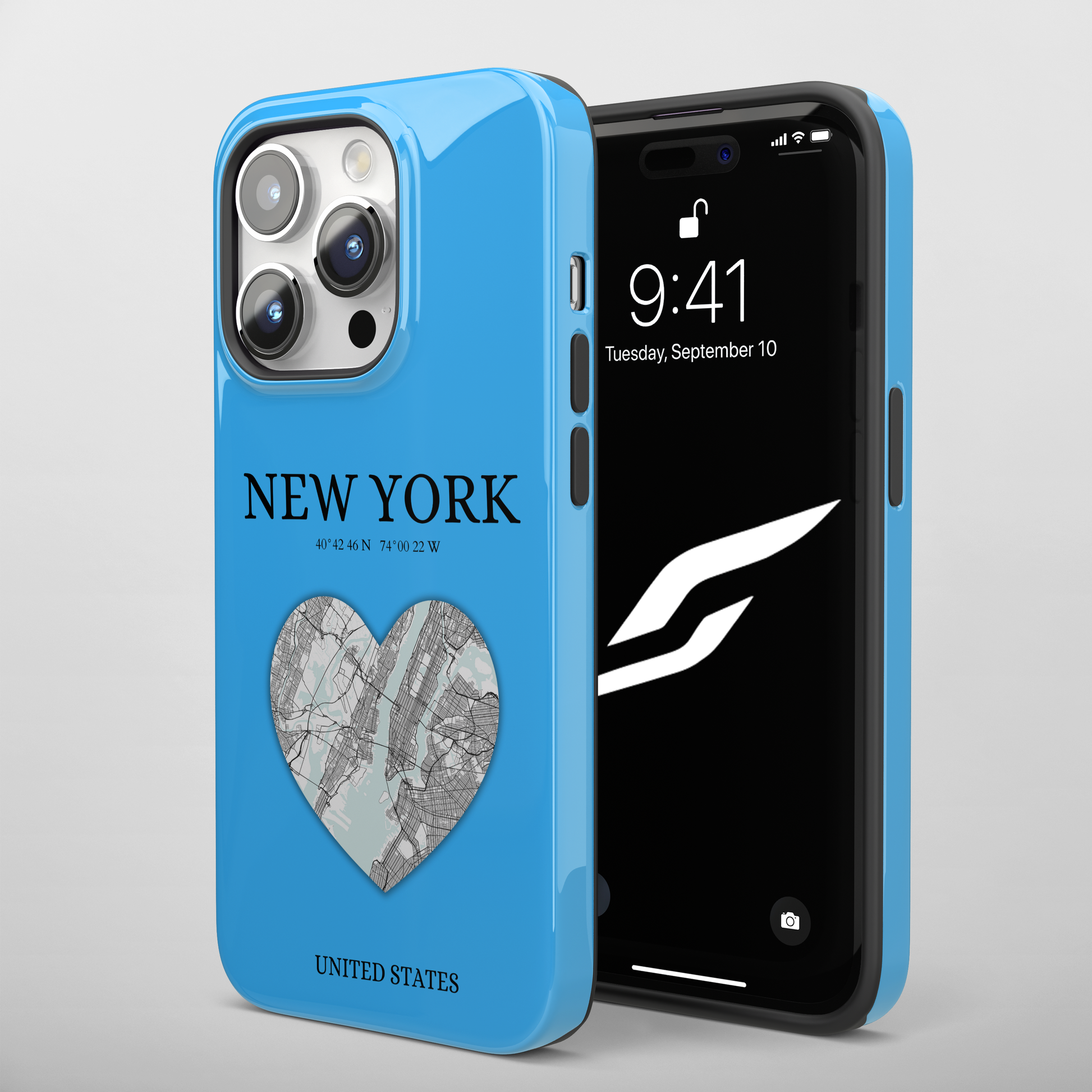 Add a touch of New York to your iPhone with the Sky Blue Heartbeat MagSafe Case, offering durable protection, seamless MagSafe compatibility, and a choice between ma-York Heartbeat - Sky Blue (iPhone MagSafe Case)