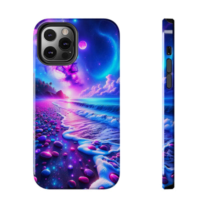 Cosmic Shoreline (iPhone Case 11-15)Discover the RIMA Case: A Fusion of Art and Protection for iPhone 11-15. With vibrant, customizable designs and military-grade defense, make a statement that echoes RimaGallery