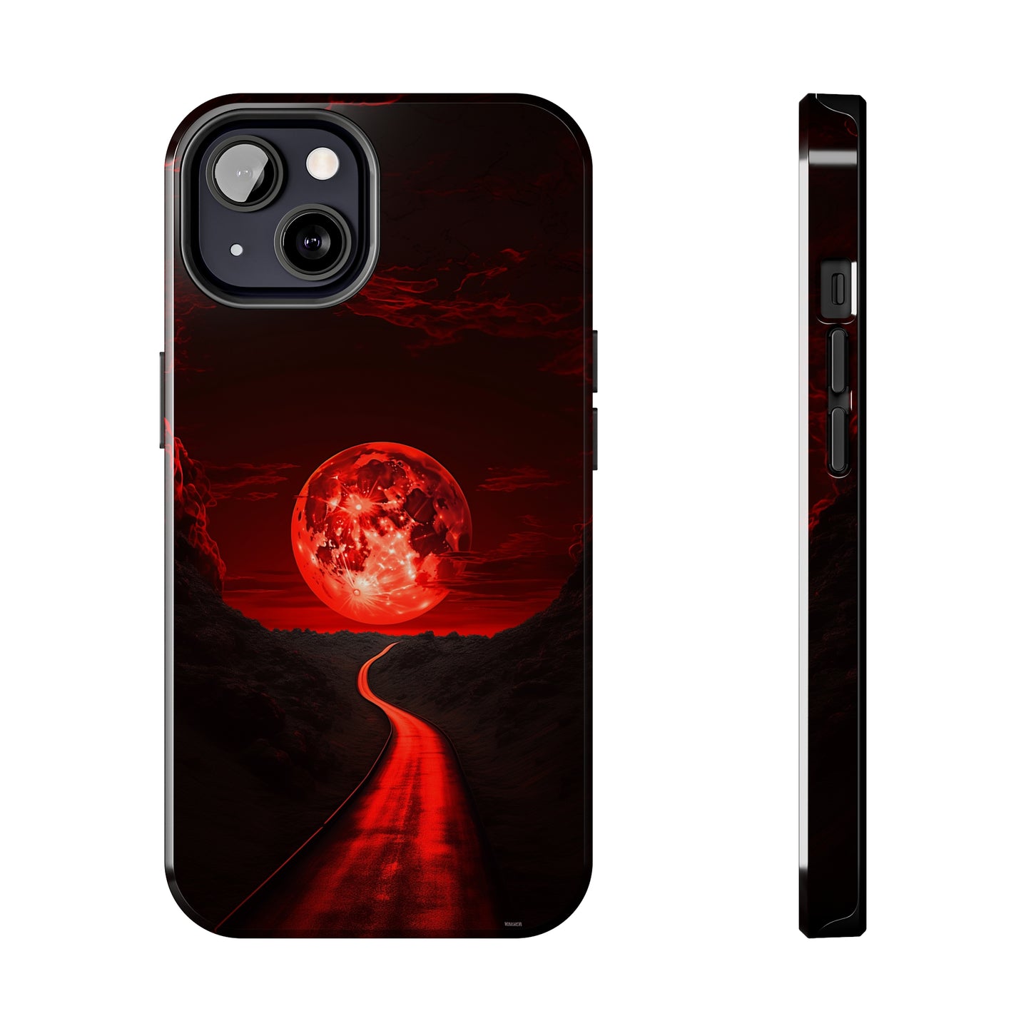Crimson Pathway (iPhone Case 11-15)Stand out with RIMA Tough Phone Case for iPhone 11-15. A perfect blend of style &amp; resilience, featuring a sleek design and robust protection. Made from eco-frienRimaGallery