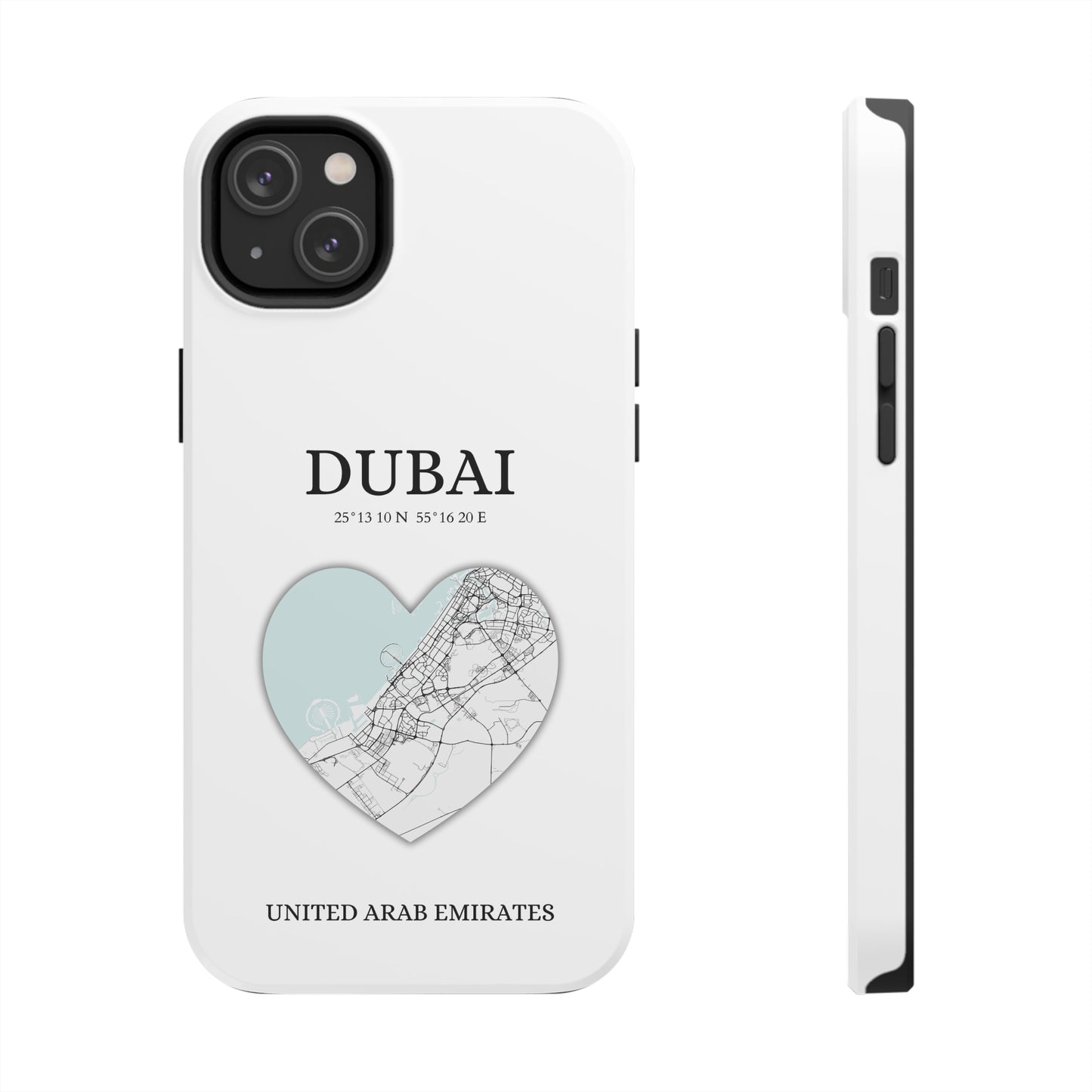 Dubai Heartbeat - White (iPhone Case 11-15)Capture the essence of Dubai with RimaGallery's Heartbeat White iPhone case, blending durable protection and unique design. Perfect for iPhone 11-15 models. Free shiRimaGallery