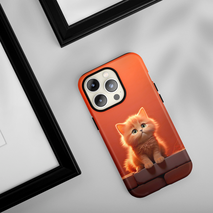 Cat Sitting On a Wall (iPhone Case 11-15)