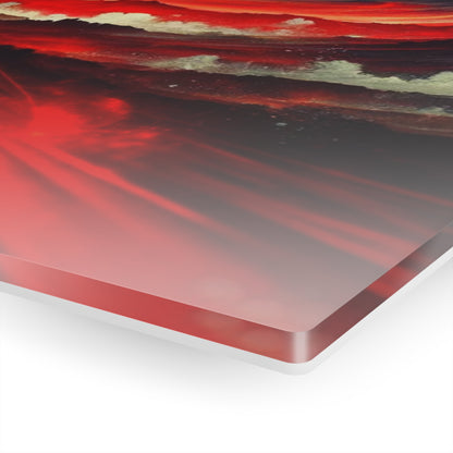 Crimson Eruption Mystique (Acrylic)Make a statement with Crimson Eruption Mystique acrylic prints. The 1⁄4" acrylic panel exudes the illusion of a smooth glass surface for vibrant artwork. Pre-installRimaGallery