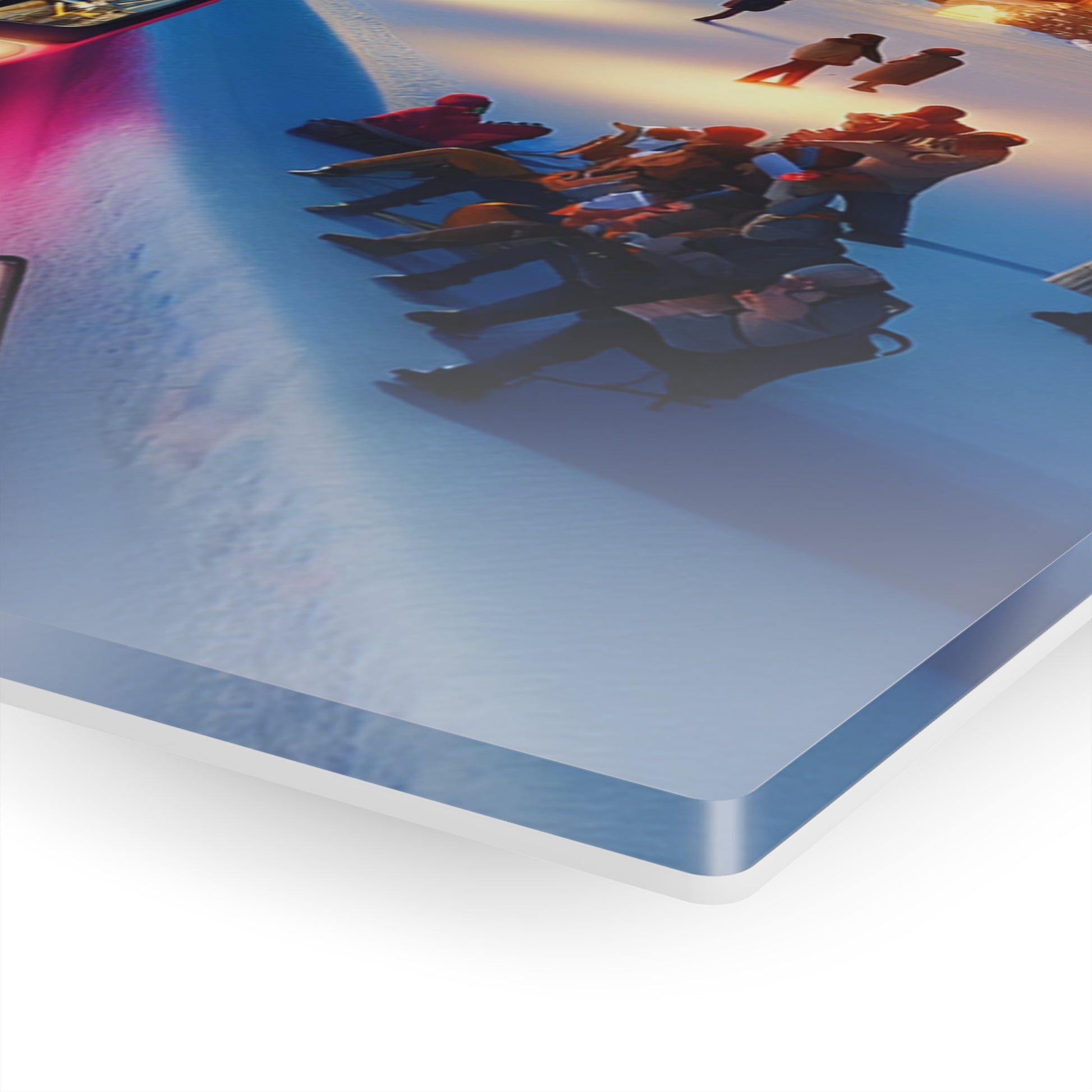 Starry Mountain Eve (Acrylic)Make a statement with Starry Mountain Eve acrylic prints. The 1⁄4" acrylic panel exudes the illusion of a smooth glass surface for vibrant artwork. Pre-installed hanRimaGallery