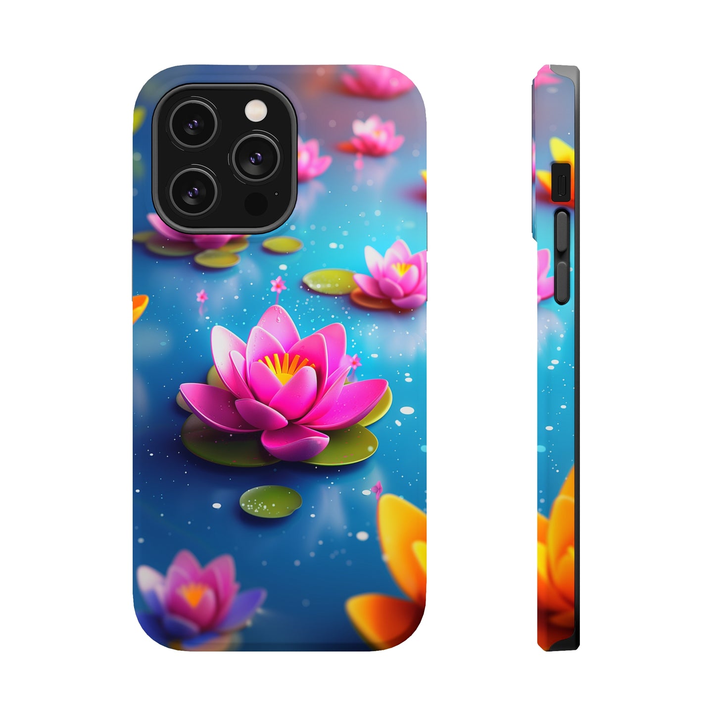Lotus Lagoon (iPhone MagSafe Case)Discover elegance with our iPhone 13-15 MagSafe Case: Lightweight, USA-made, and compatible with all MagSafe accessories. Style meets protection. Rima Gallery presenRimaGallery