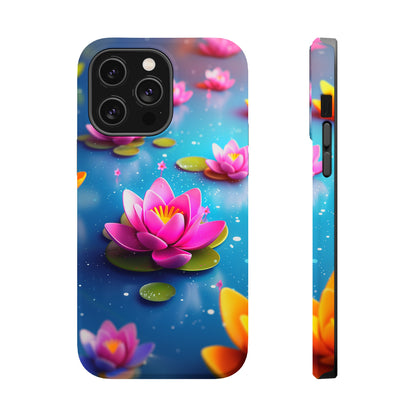 Lotus Lagoon (iPhone MagSafe Case)Discover elegance with our iPhone 13-15 MagSafe Case: Lightweight, USA-made, and compatible with all MagSafe accessories. Style meets protection. Rima Gallery presenRimaGallery