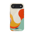 Magnetic Impact-Resistant Case — Retro Abstract Color Wave Phone Cover