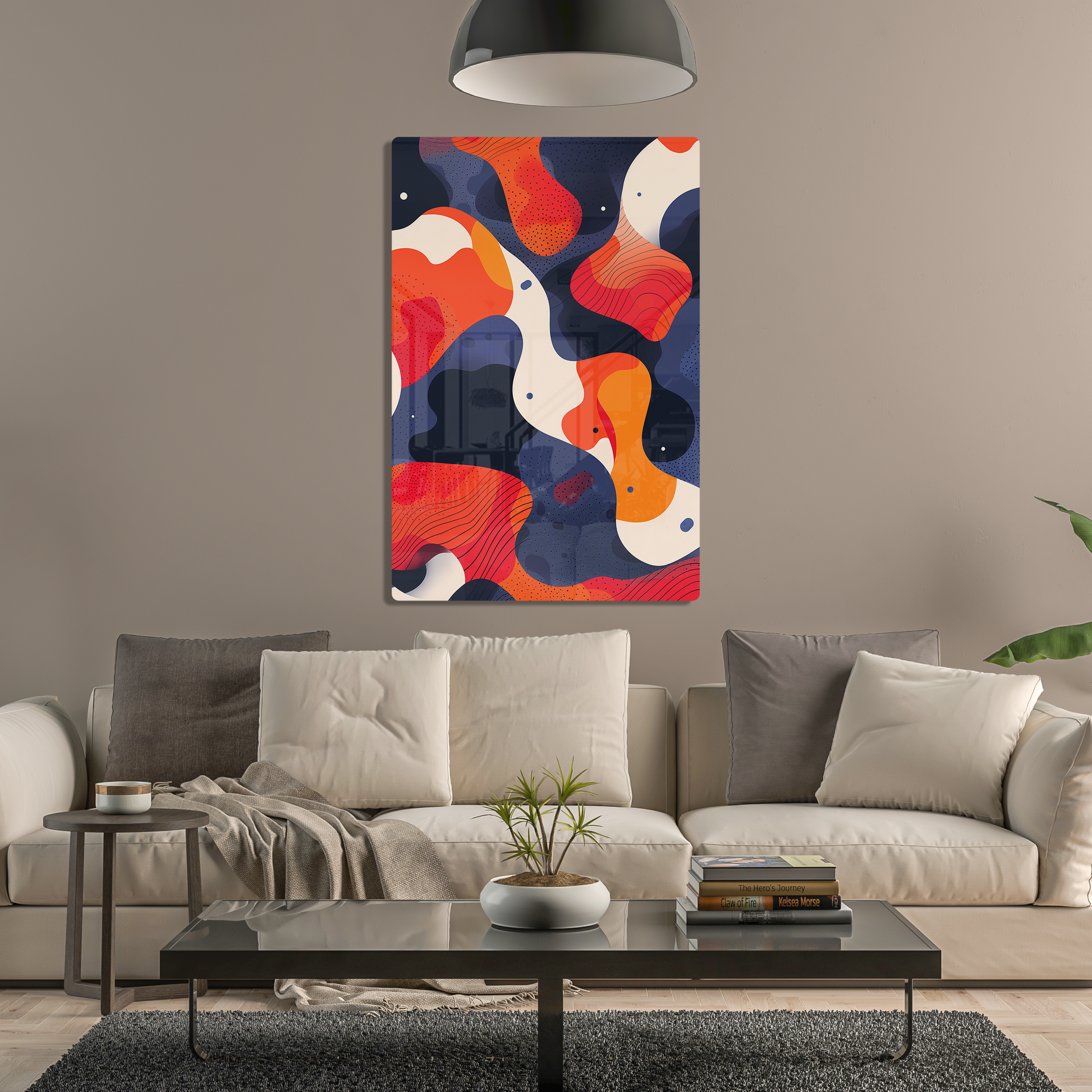 Colorflow Canvas (Acrylic)Step into the universe with abstract, flowing shapes in a bold color palette. Acrylic art from RimaGallery. Experience the cosmos in your home with vibrant, ethicallRimaGallery