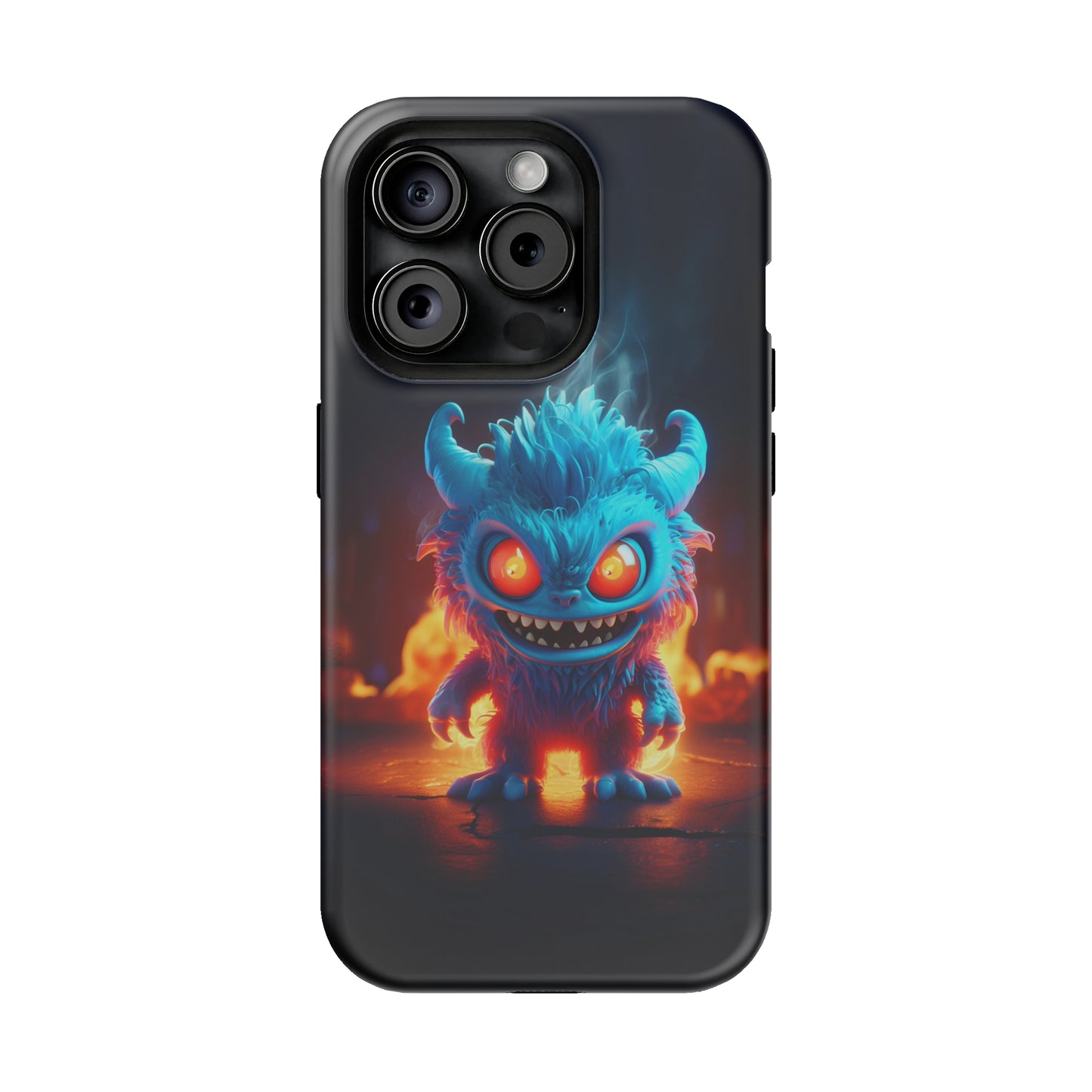 Fiery Monster (iPhone MagSafe Case)Revolutionize your iPhone's look and feel with RIMA Tough Phone Case – ultimate protection meets elegant style for iPhone 11-15. Grab yours now! 🛡️📱RimaGallery